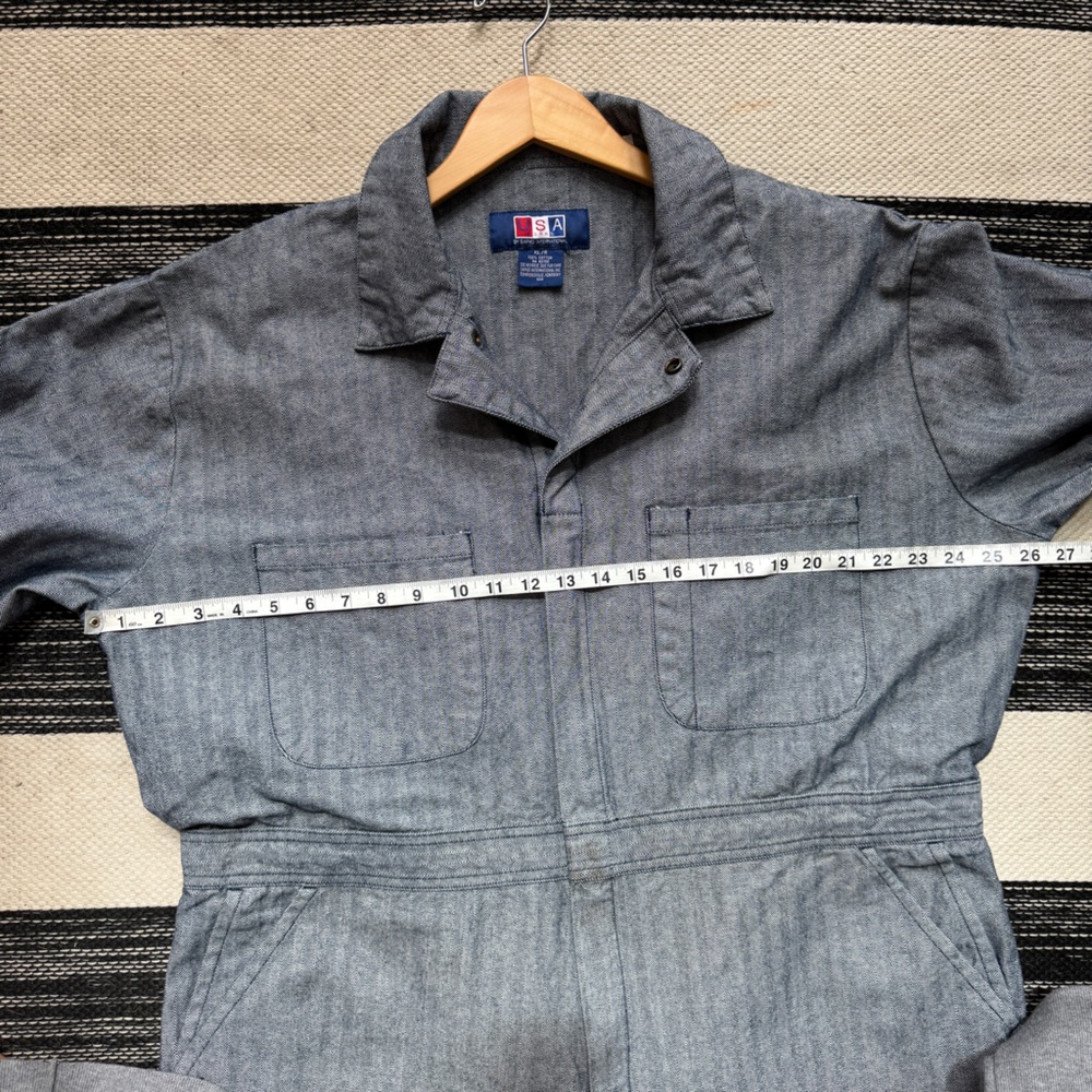 USA Work Womens Long Jumpsuit in dark gray Size XL - Picture 10 of 15